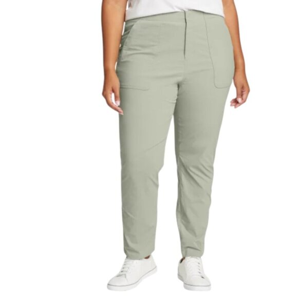 NEW Eddie Bauer Horizon Straight Ankle Pant | Green - Picture 2 of 9